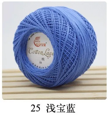 45g Lace Yarn 100% Cotton Yarn for Crocheting Fine Combed Yarn Tshirt Yarn Knitting Bobbin Lace Quilting Sewing Mercerized