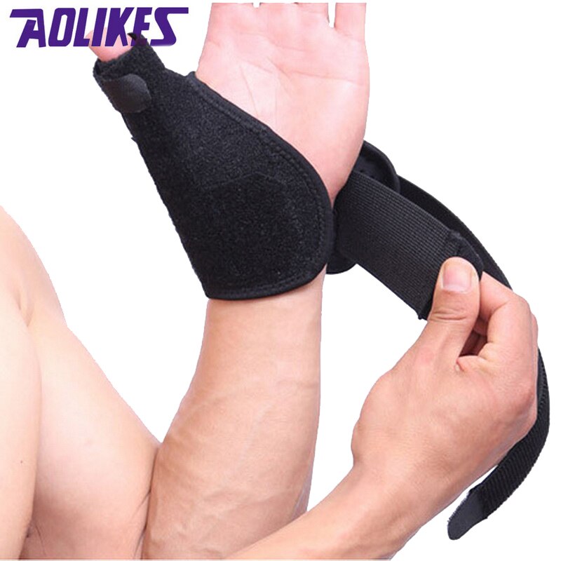 AOLIKES – protection contre les entorses du pouce, enveloppe de Support de poignet, gaine tendineuse, Fracture fixe, souris, Correction des doigts, sécurité sportive, 1 pièces