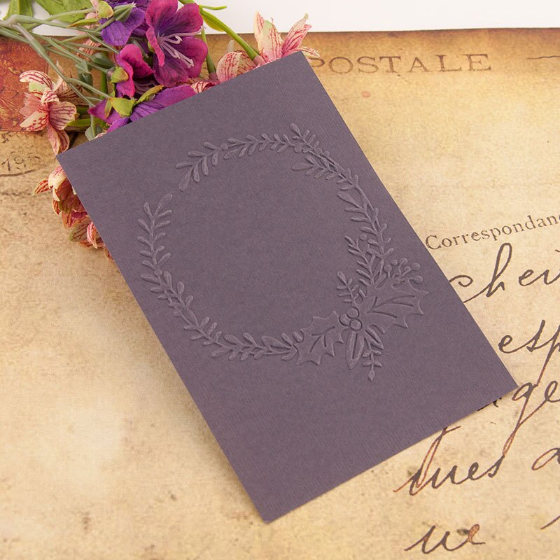 template Christmas wreath craft card making paper card album wedding decoration Embossing folders Em169 Christmas Wreath