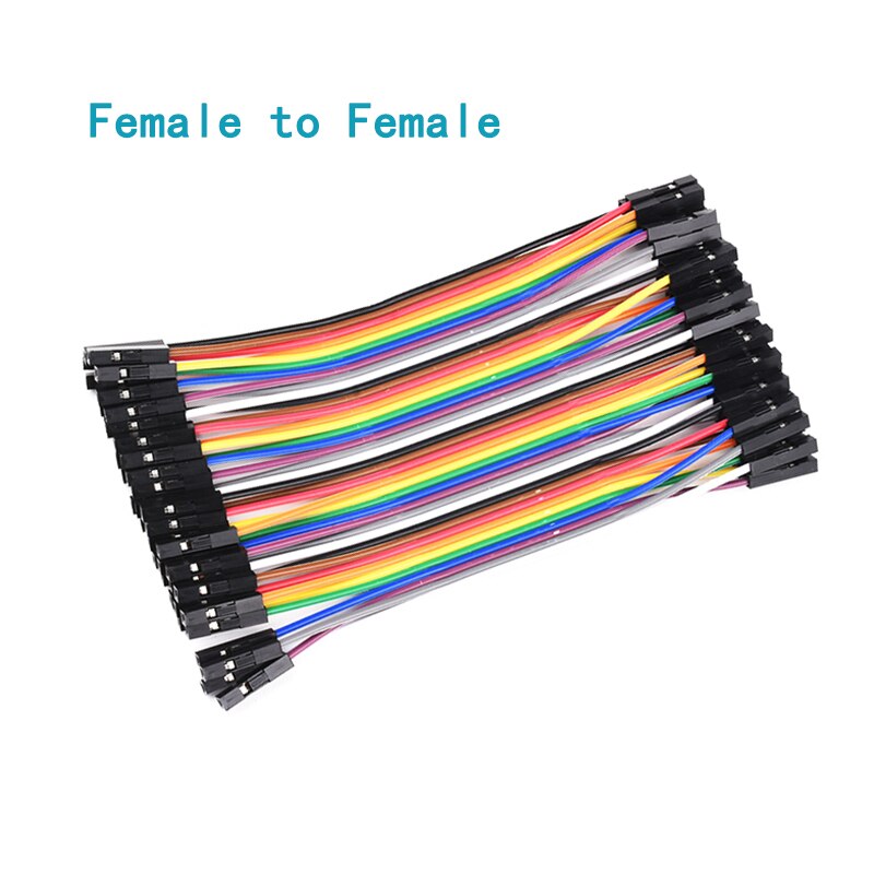 Cable de puente Dupont de 10CM para Arduino, Cable macho a macho, hembra a hembra, 40 Pines, 40-120 Uds.