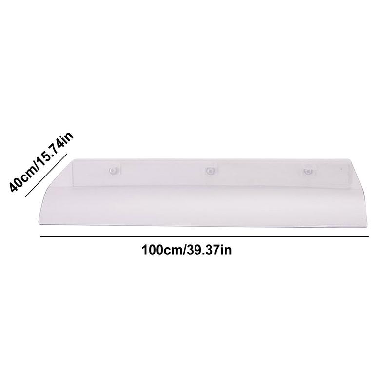 Markise til inngangsdør, buet utendørs markise, frostet polykarbonatdeksel, regn- og snøbestandig uv-hagemarkise for dører og vinduer