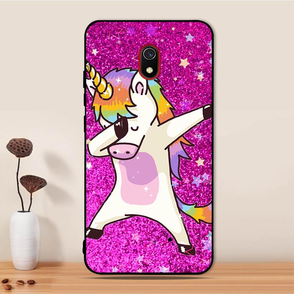 Para Redmi 8A funda para Xiaomi Redmi 8A funda Anime dibujos animados TPU Fundas Coque funda trasera para Xiaomi Redmi 8A 8 A funda de teléfono Silicona