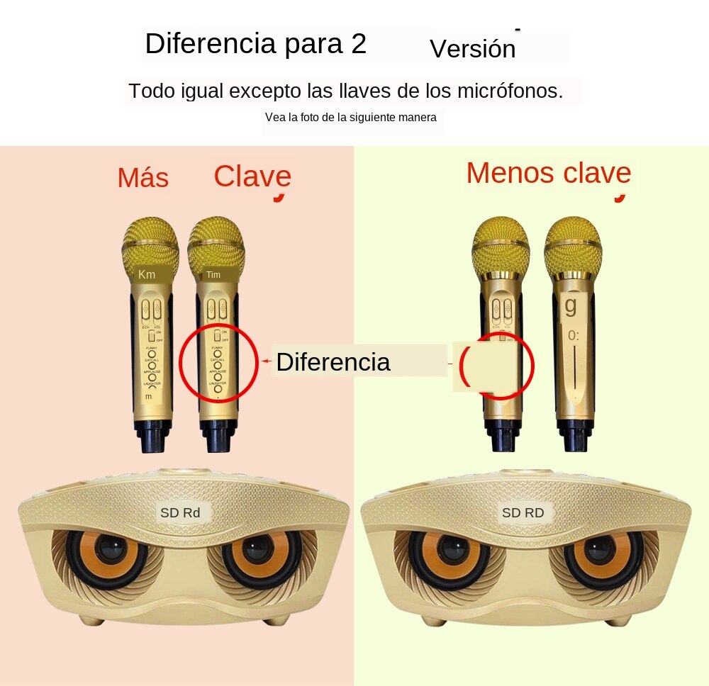 Household Wireless Bluetooth Speaker Mobile Karaoke Speaker Loudspeaker Box with Dual Wireless Microphone