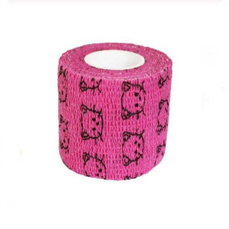 Cartoon Pattern Self Adhesive Bandage Self Adherent Wrap Non-Woven Cohesive Bandages for Ankle Sprains Swelling Pet 4.5M: RM