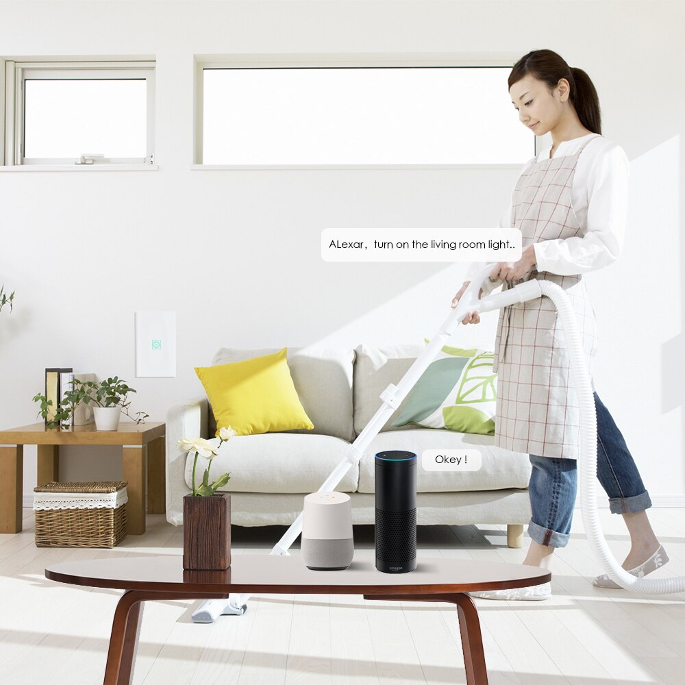 Wifi smart light switch usa wall switches alexa touch panel wireless remote control for smart home system