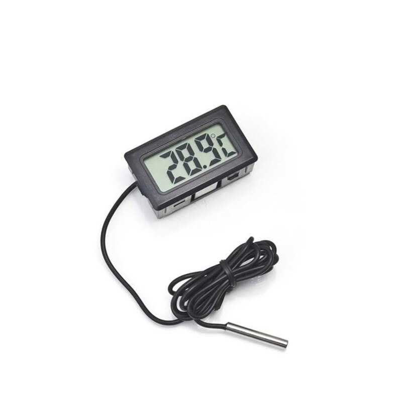 LCD Fish Tank Waterproof Temperature Thermometer Meter Reptile Aquarium Waterproof Probe Thermometer WITHOUT BATTERY Digital