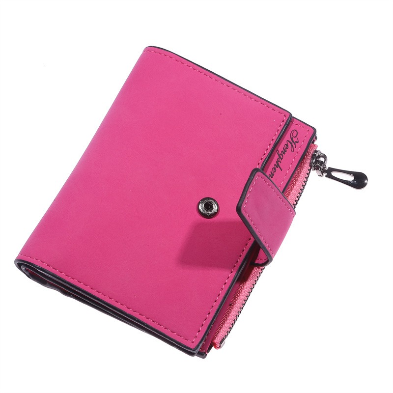 Leather Women Wallet Hasp Small and Slim Coin Pocket Purse Women Wallets Cards Holders Luxury Brand Wallets Purse