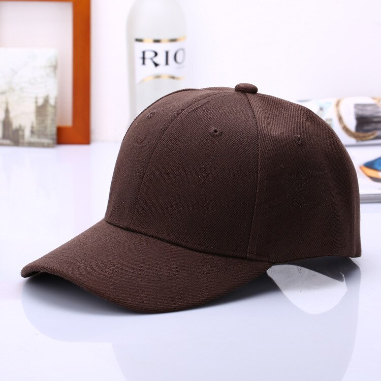 Black Cap Solid Color Baseball Cap Snapback Caps Casquette Hats Fitted Casual Gorras Hip Hop Dad Hats For Men Women Unisex: Coffee