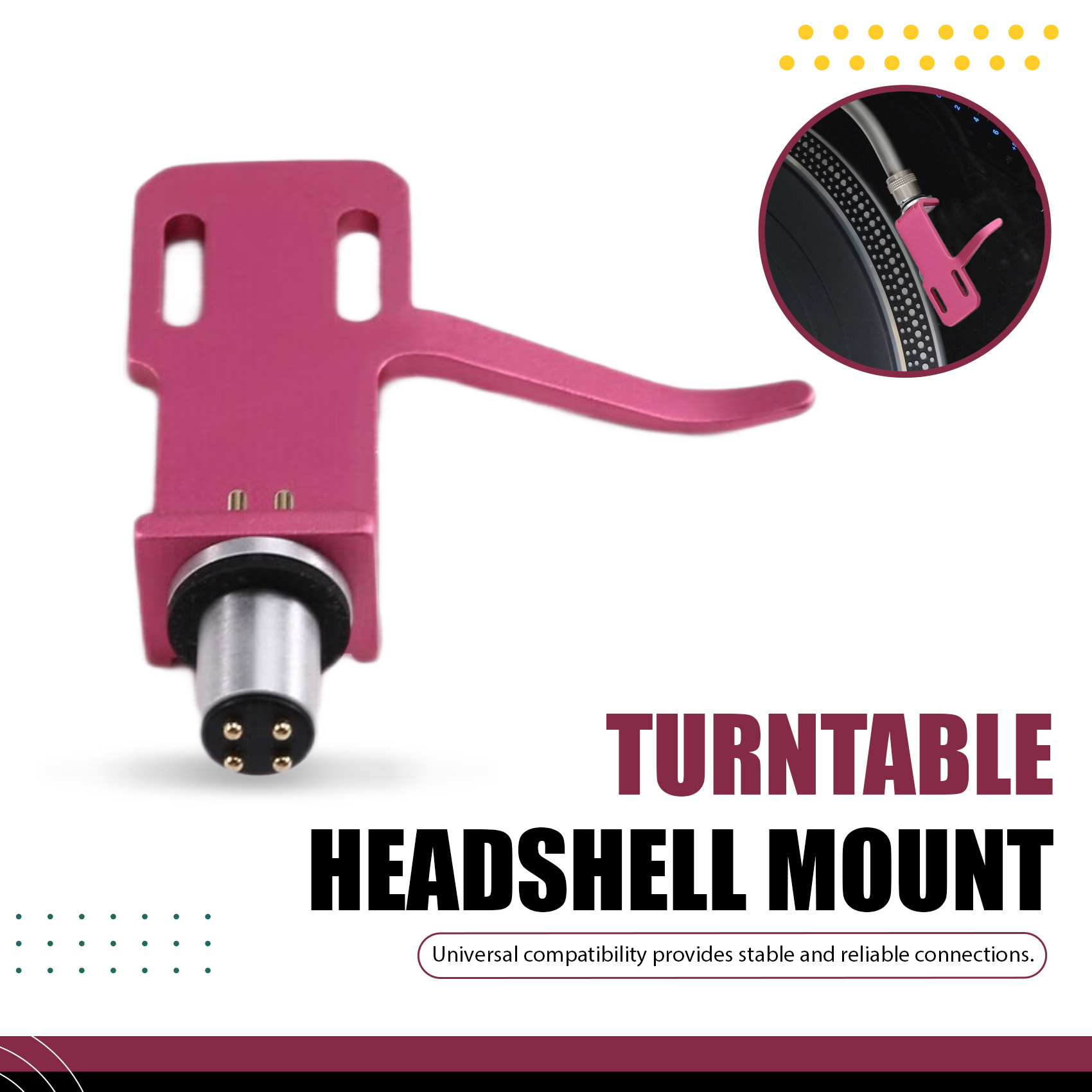 Abuo-testina di ricambio, stilo, filo di collegamento universale per giradischi lp, supporto per testina, giradischi fonografo