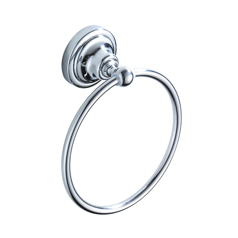 Ledeme Handdoekhouders Ronde Muur Gemonteerde Handdoek Houder Ringen Verchroomd Roestvrij Staal Badkamer Handdoekhouders Ring L1404: Default Title