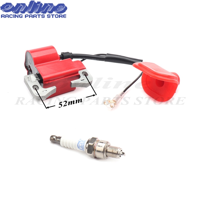 47cc 49cc 2 Stroke Engine Pocket Bike Pit Dirt Bike Mini Minimotor ATV Quad Ignition Coil Spark Plug