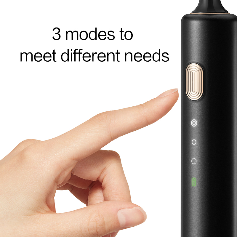 DR.BEI BY-V12 Ultrasonic Electric Toothbrush Portable 3 Models Soft Electric Tooth Brush IPX7 Rechargeable Adults Oral Cleaner