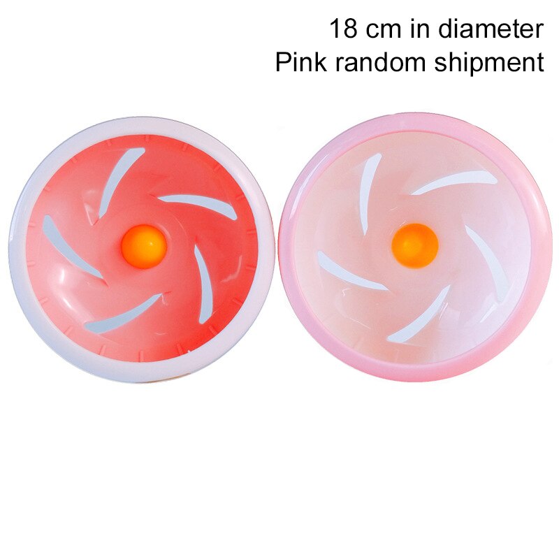 Hamster Wheel Silent Rotatory Jogging Wheel Exercise Wheel Small Animal Exercise Supplies PP Plastic Pet Accessories: Pink / 11cm