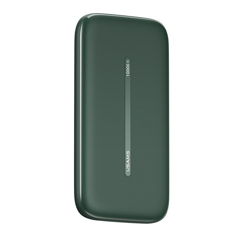 Usams Power Bank 10000 Mah Draagbare Opladen Powerbank 10000 Mah Usb Poverbank Externe Batterij Oplader Voor Xiaomi Mi 9 8 iphone: Updated Green