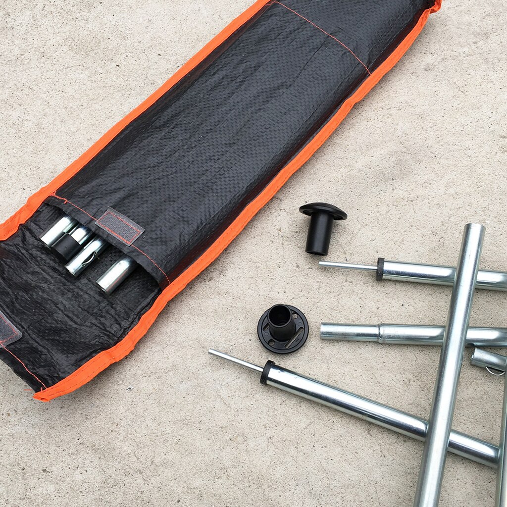 5pcs Black Trekking Pole Walking Stick Cane Tips Cap Protector Tent Prop Top Cap