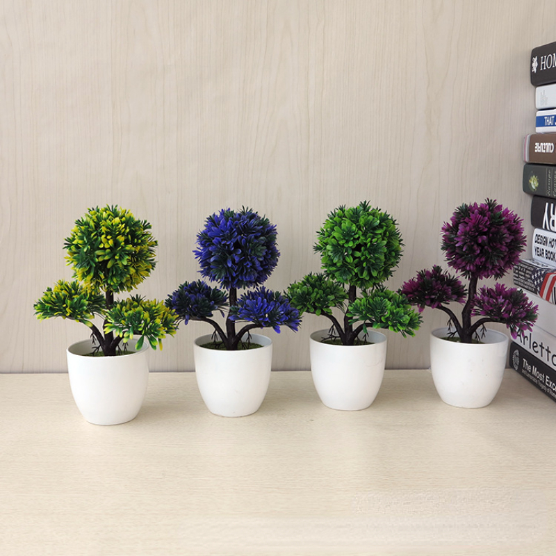 1pc Künstliche Pflanzen Bonsai Kleine Baum Simulation Pflanzen Gefälschte Blumen Tisch Topf Ornamente Hause Dekoration Hotel Garten Decor