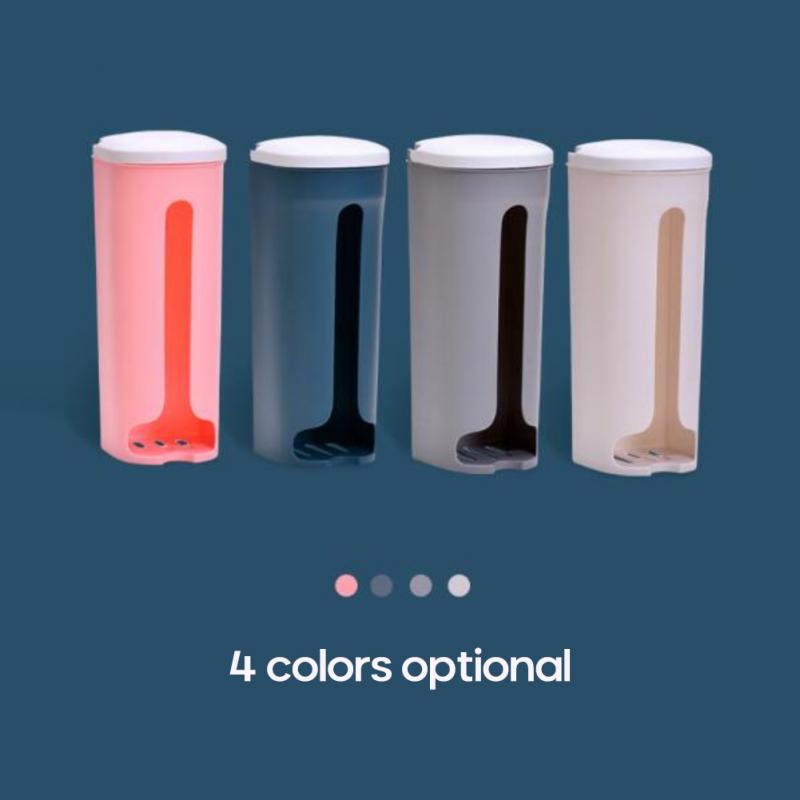 Wall Hanging Home Kitchen Bathroom Box Wall Hanging Plastic Storing Rack With Cover Life Home Garbage Bag Storage Container