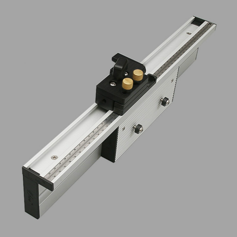 Miter Gauge Table Saw Router Angle Miter Gauge Guide Aluminium Fence Profile 450/600/800mm with Flip Stop for Woodworking Tools