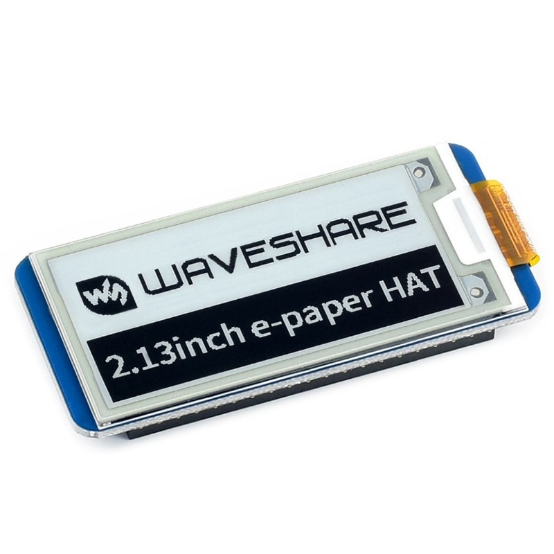 Waveshare 2.13 Inch E-Paper Hat ,250X122,2.13Inch E-Ink Display for RaspberryPi 2B/3B/Zero/Zero SPI Supports: Default Title