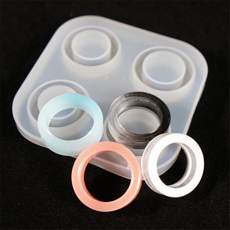 Crystal 6/14 Hole Rings Mold Handmade DIY Making Ring Jewelry Silicone Mold Epoxy Mould Epoxy Resin For Jewelry Making Pendant