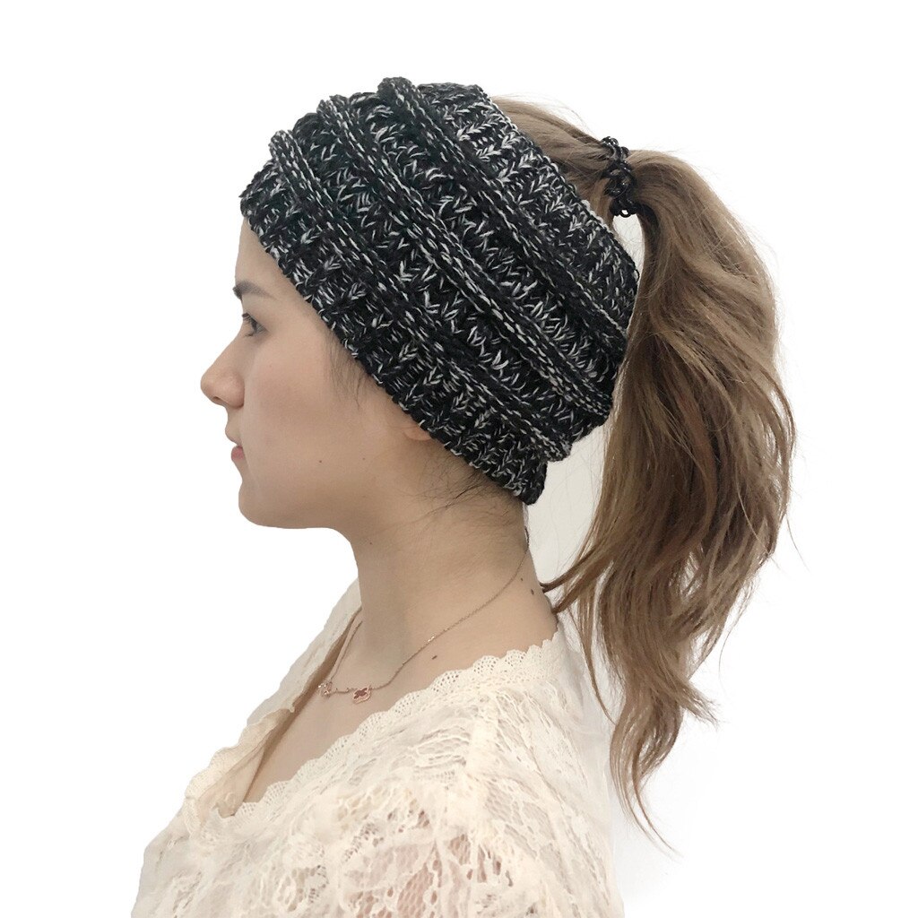 Femmes tricoté bandeau extérieur tête enveloppement hiver plus bandeau pour dames acrylique Crochet bandeau tête enveloppement 20FEB3: NY