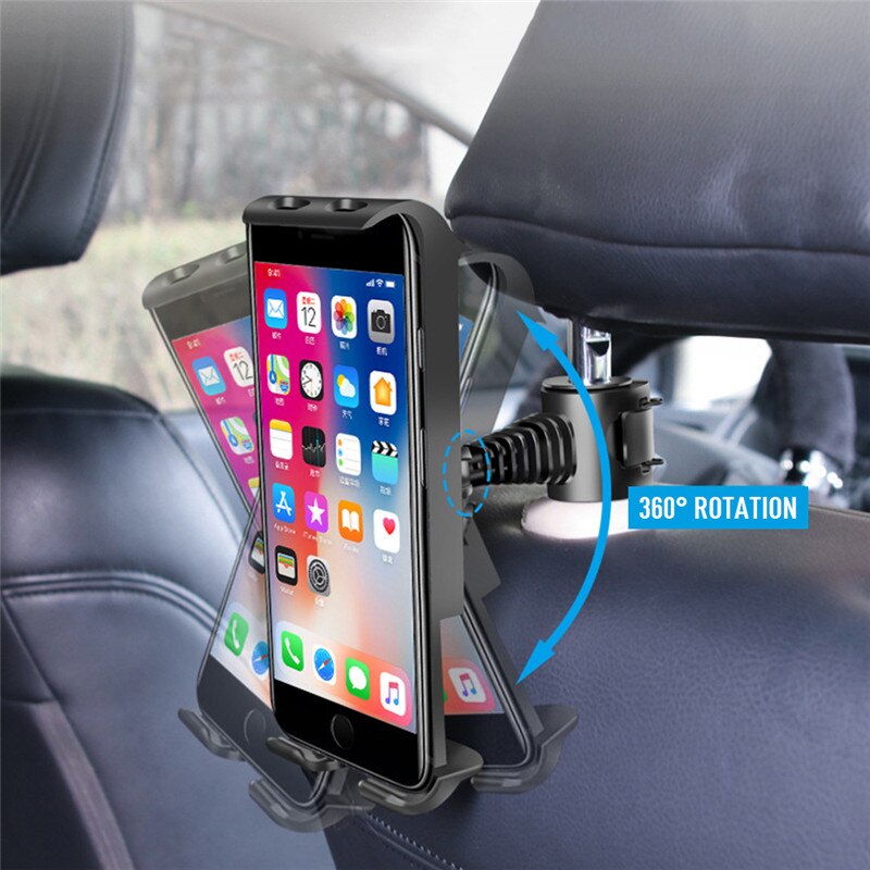 Verstelbare Auto Tablet Stand Houder voor IPAD Tablet Accessoires Universele Tablet Stand Car Seat Terug Beugel Voor 4-11 inch Tablet