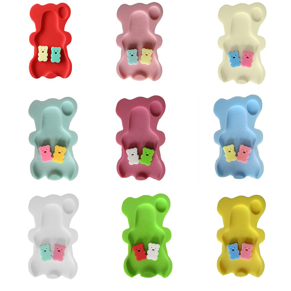 9 kleuren Spons Babybadje Mat antislip Spons Mat Anti-slip Bad Baby Bad Pad Pasgeboren Seat voor Baby Care