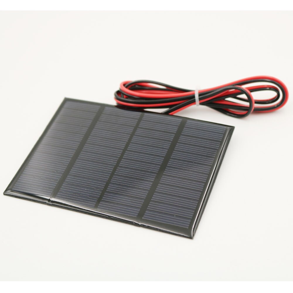 12V 1.5W 125mA extend wire Solar Panel polysilicon DIY battery charger small mini solar battery cable toy solar light 12V