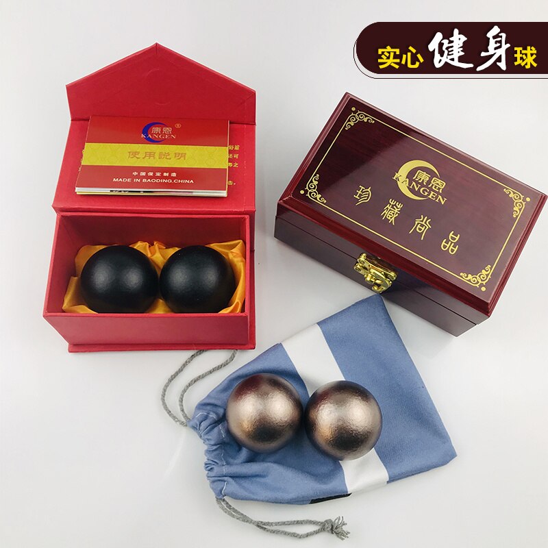 Solid steel ball paint processing baoding ball fitness steel balls handball middle-aged sensory hand ball1pc