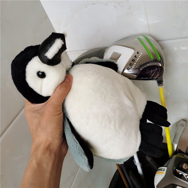 Plush Penguin golf driver headcover golf club 460cc Animal wood cover CUTE