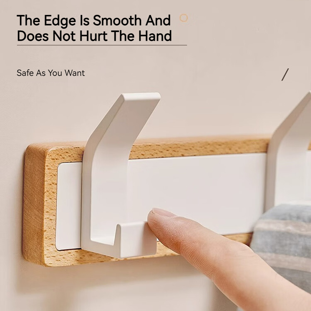 Percheros de pared de madera para dormitorio, vestíbulo de entrada, perchas de almacenamiento de ropa, gancho multiusos, organizador de ropa para chal, almacenamiento para el hogar