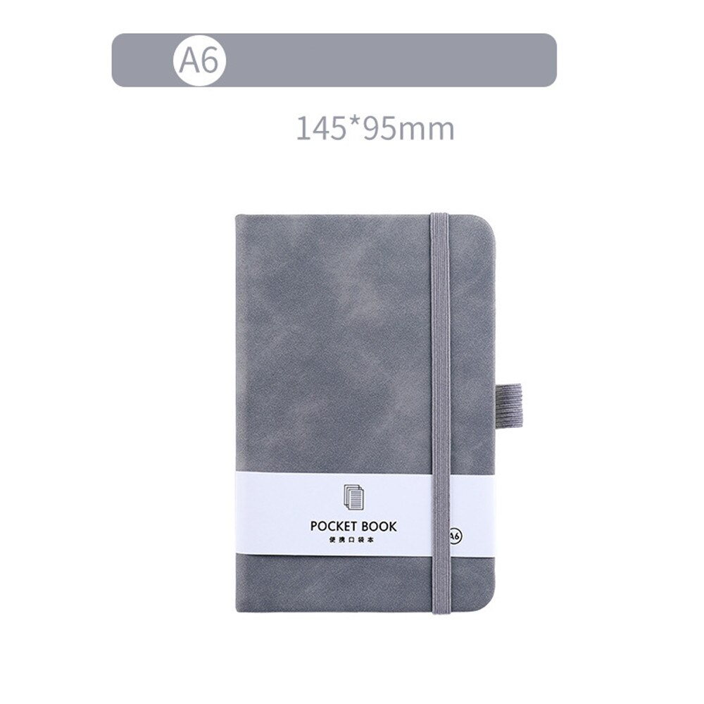 2022 A6 A7 Small Portable Notebook Pocket Notepad Diary Agenda Planner Notebook Goals Habit Schedules Office School Supplies: Grey-A6