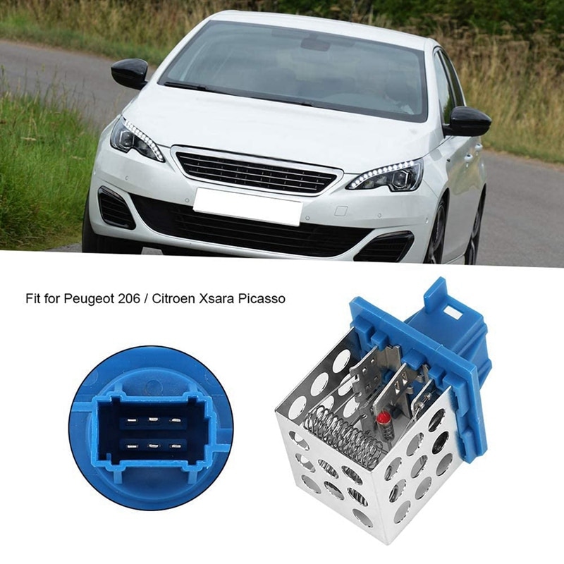 Résistance de ventilateur de moteur, résistance de ventilateur de moteur en métal pour Peugeot 206 Citroen Xsara Picasso 6450EP 6450.EP accessoires de voiture