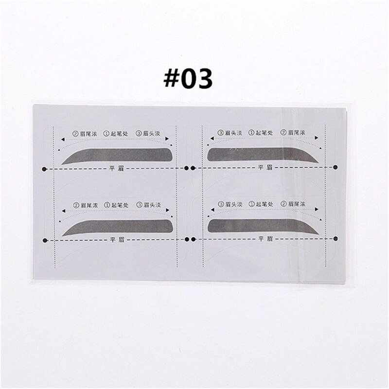 32 Paren/set Professinal Mode Wenkbrauw Sjabloon Stickers Eye Brow Wenkbrauw Stencils Tekening Kaart Stencil Makeup Tools