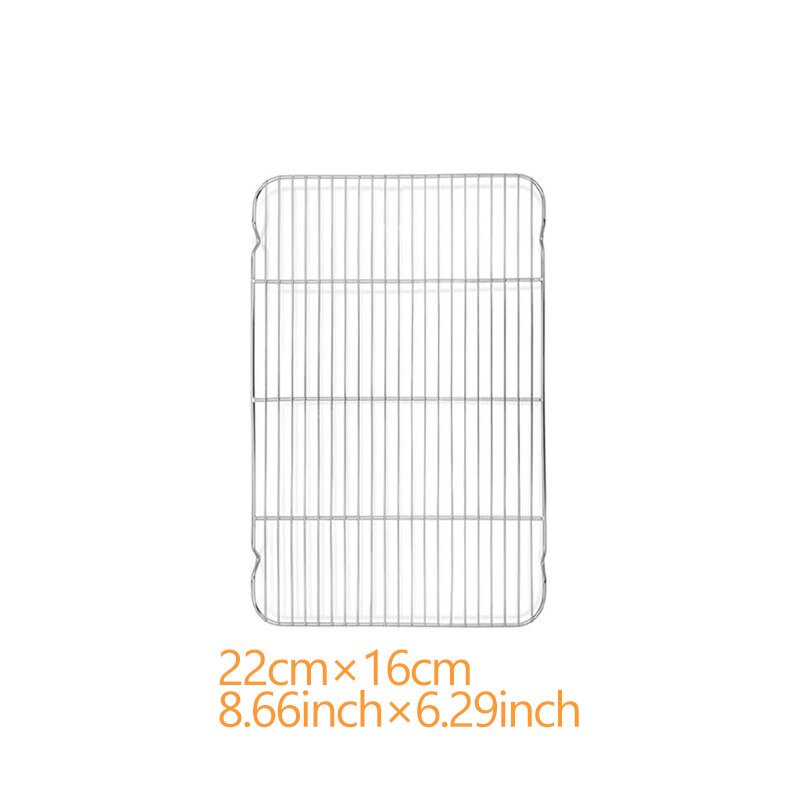 Stainless Steel Baking Sheet Cookie Pan With Cooling Rack Metal Bakery Quarter Sheet Pan Nonstick Jelly Roll Pan For Oven 110: Small rack