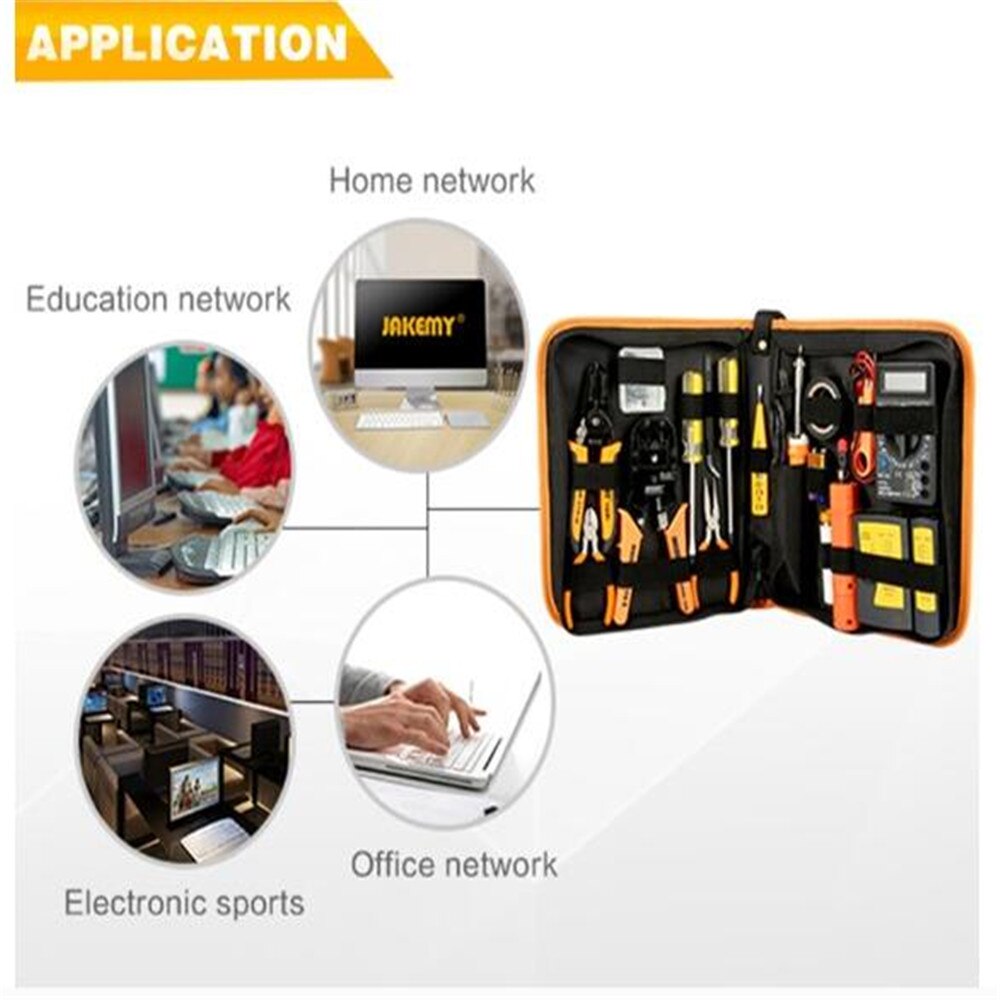 Portable LAN Network Repair Tool Kit RJ45 RJ11 RJ12 Cable Tester Repair Set Network Tool Kit
