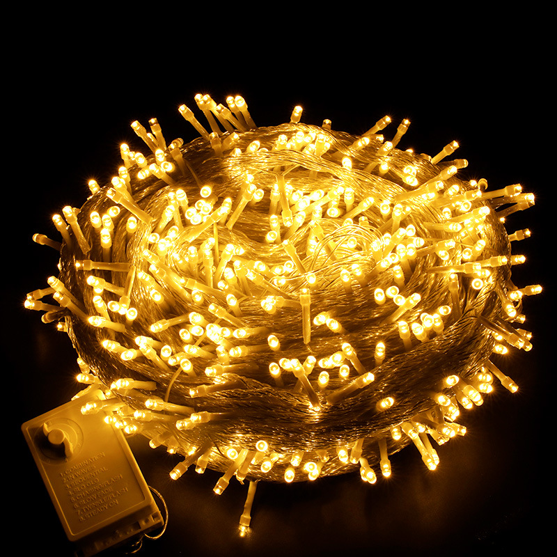 10 Meter Fairy Lights Led String Warme Kleur Waterdicht Eu Plug Verlichting Voor Huis Tuin Decor Party Glow Decoraties