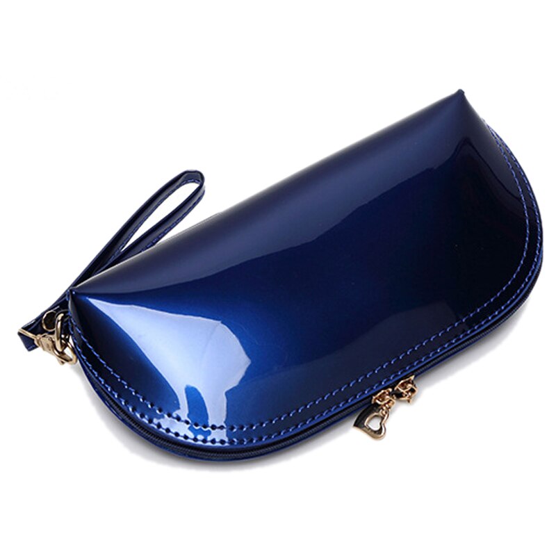 Mode Vrouwen Portemonnee Lakleer Snoep Kleur Clutch Bag Preppy Mooie Coin Handtas Shell Rood Zwart Wit Portefeuilles