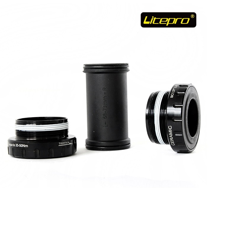 Litepro Bike Bottom Bracket Bicycle Ceramic Bearing One Body Crankset Bottom Bracket BB86 Press-in / BB68 Thread Bottom Brackets