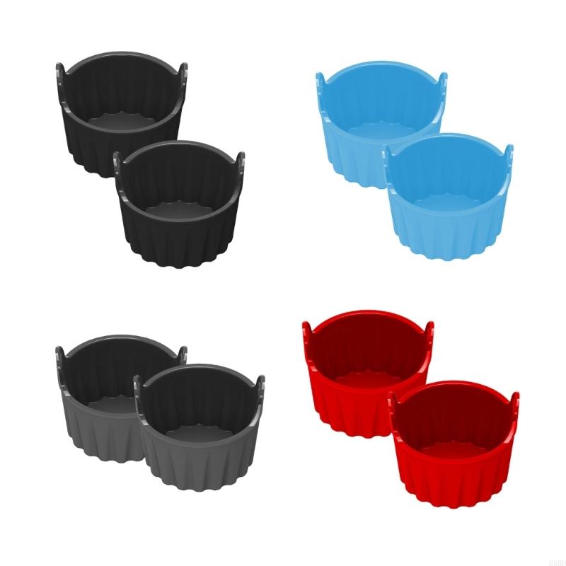 E8BD -set 2 grote dikke kopjes voor luchtfritenten Handige siliconen eieren kookvormen