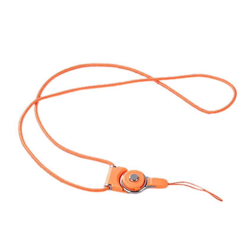 Multifunctionele universele Mobiele Telefoon Riemen Touw voor Samsung Xiaomi Huawei Iphone Oppo Lanyard Neck Strap Telefoon Decoratie: orange