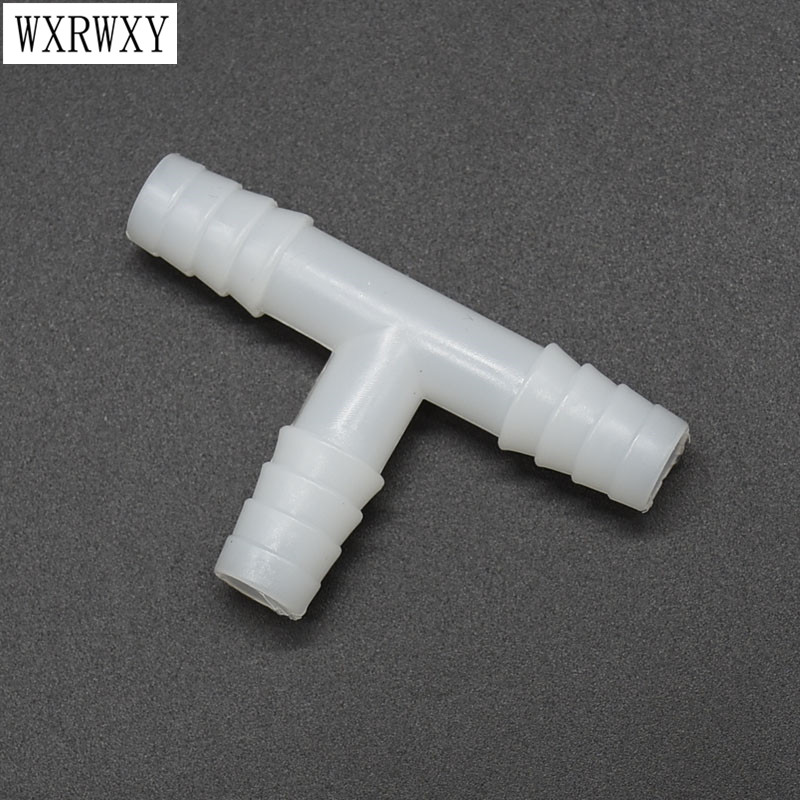wxrwxy 10mm Tee connector 10mm tee barb water splitter garden irrigation connector barbed Air pipe fittings 20 pcs