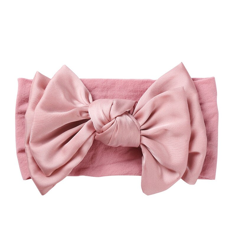 Babyflicka siden rosett hårband baby rosett huvudband baby rosett hårband baby hårband rosett småbarn hårband nyfödd huvudband: Rosa