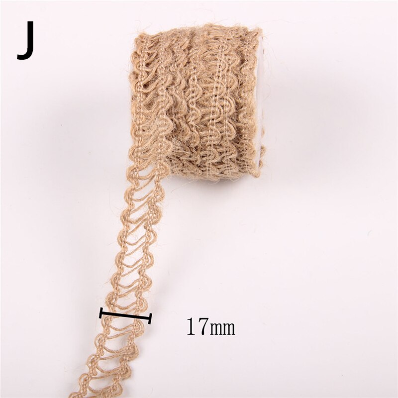 Rubans hessiens en toile de Jute naturelle, 5M, ficelle de lin, ficelle pour , emballage, fête de mariage, bricolage, ruban en lin décoratif: J