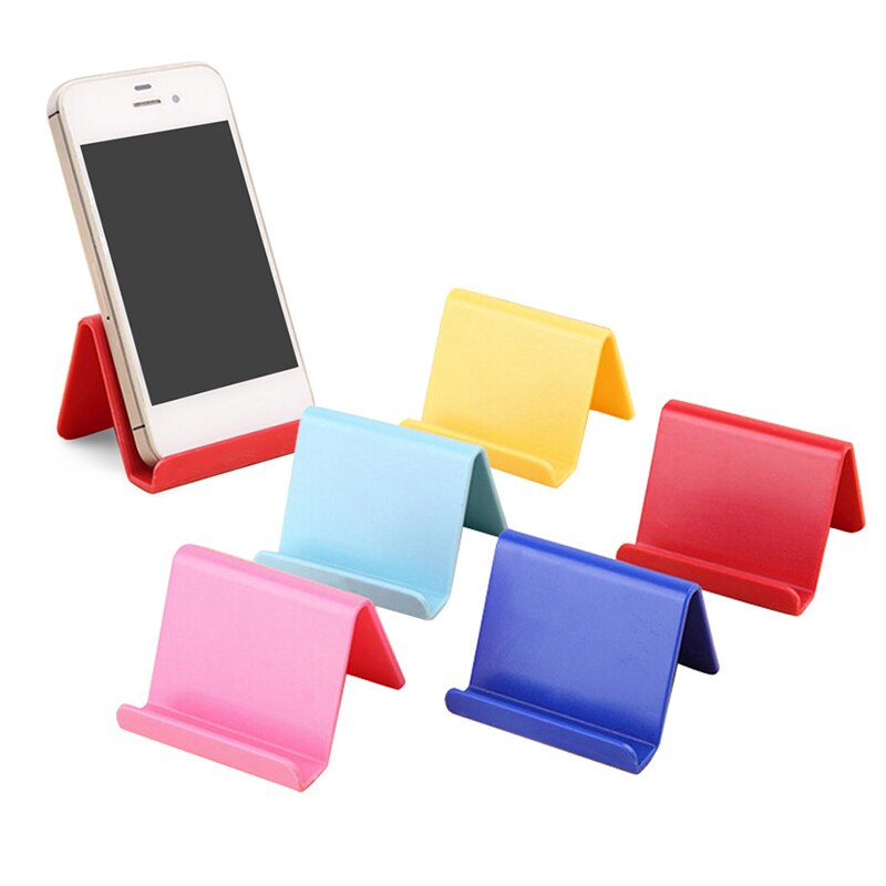 Mini Portable Mobile support pour téléphone bonbons support fixe fournitures pour la maison accessoires de cuisine décoration téléphone couleur aléatoire