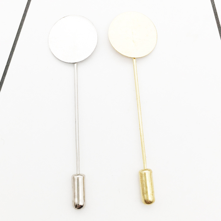 10 st diy boutonnieres kavaj brosch stift pärla kavaj klänning smycken gör tillbehör plagg stift bas tom bricka broscher  d147