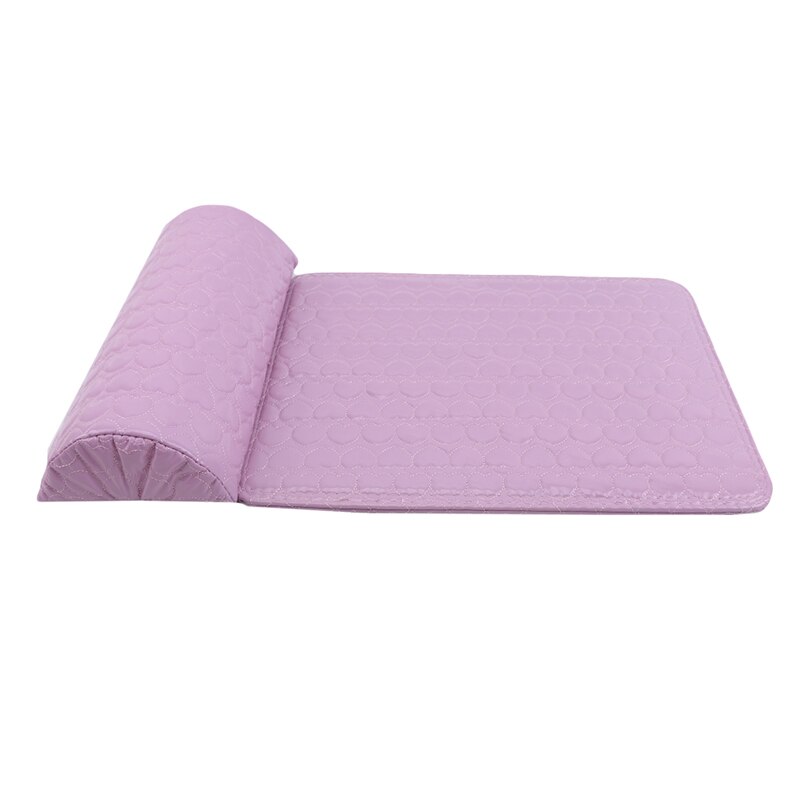 Professionele Hand Kussen Houder Soft Pu Leer Spons Arm Rest Nail Kussen Manicure Beauty Nail Mat Pad: Pink