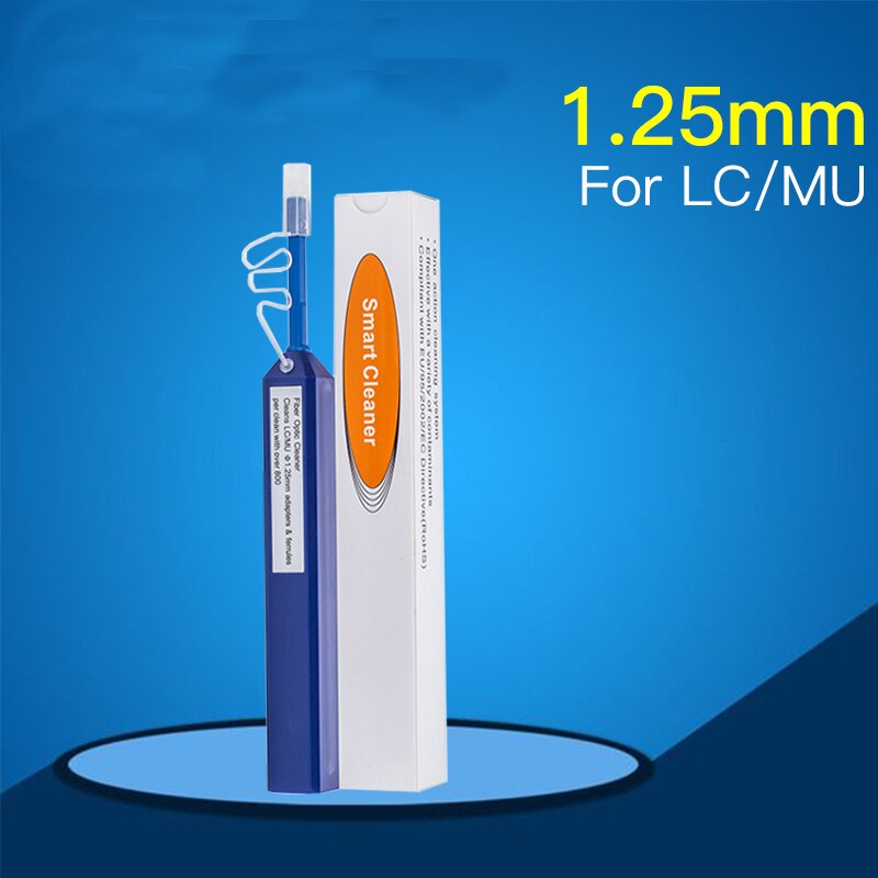 2pcs One-Click Cleaner Optical Fiber Cleaner Pen Cleans 2.5mm SC FC ST and 1.25mm LC MU Connector Over 800 Times