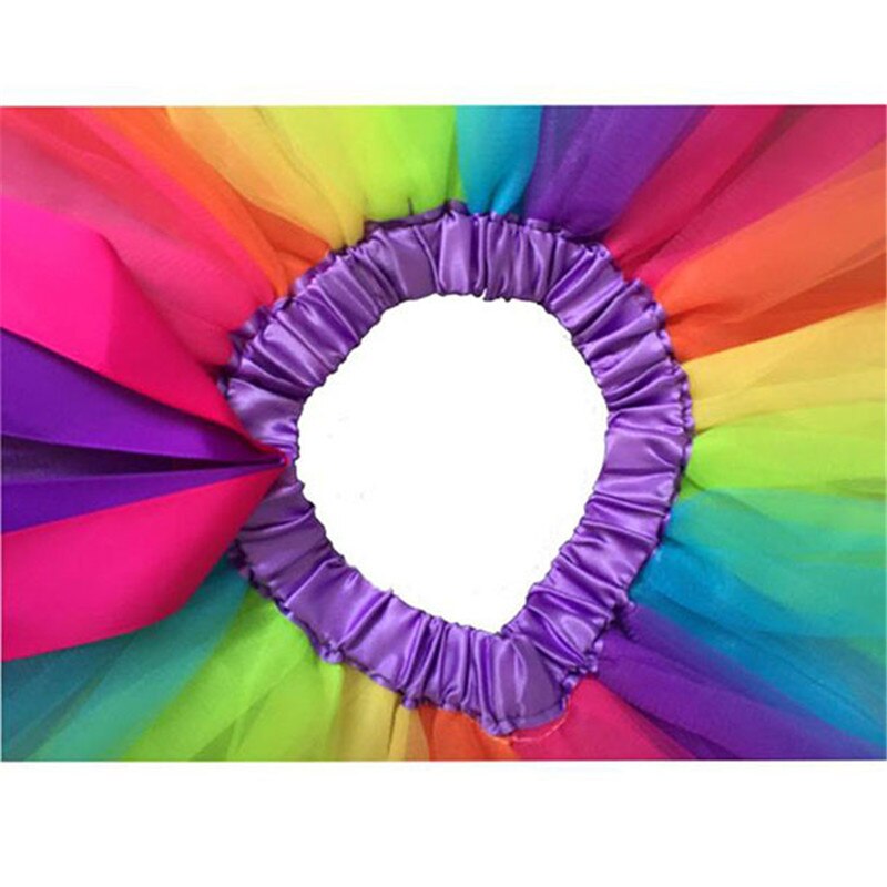 Regnbue tutu nederdele til baby pige underkjole bowknot nederdel tutu dansetøj prinsesse fest danse nederdele jupon tyl femme #10f