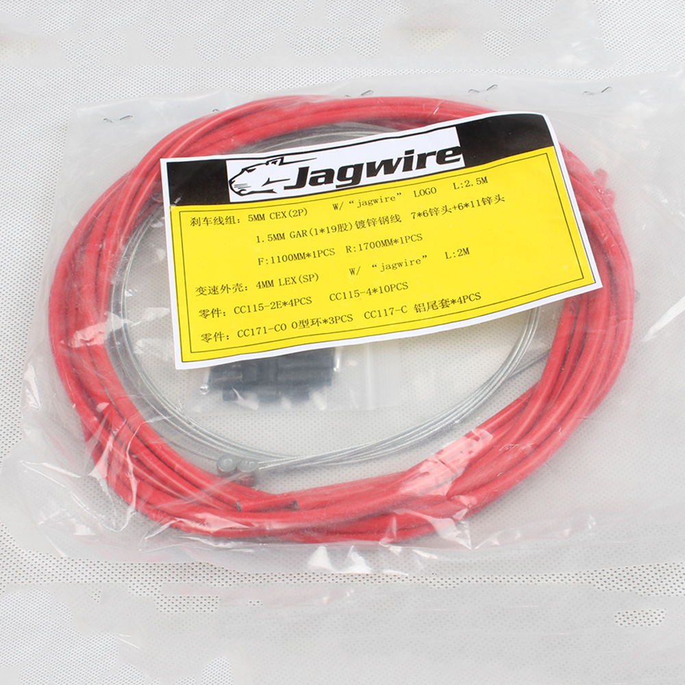 JAGWIRE – Kit de ligne de frein vtt, boîtier de vélo de route, ensemble de câbles de tuyau, Kit de levier de ligne de frein pour shimano Sram,10 couleurs